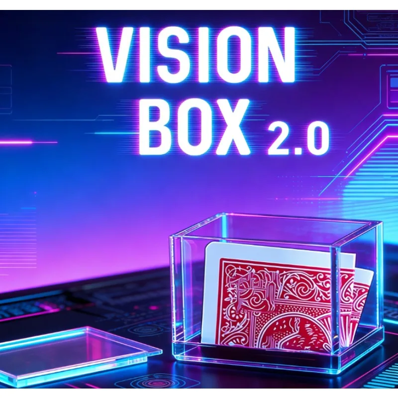 

Vision Box 2.0: Профессиональный реквизит для фокусов с картами, иллюзия смены карт, аксессуар для магии, трюки для фокусников