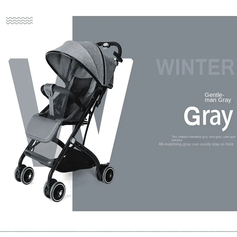 0-6 Years Old Can Sit And Lie Down Baby Stroller Comfortable Shock Absorption Baby Stroller Super Portable Folding Baby Stroller