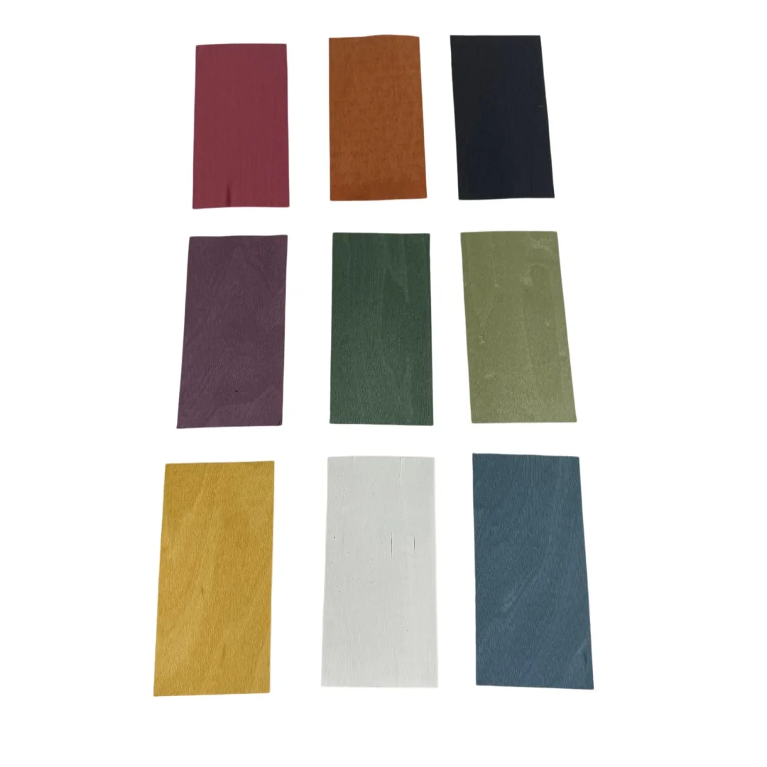 36pcs Natural Dyed Maple Veneer Assortment (0.5mm X 10X5cm) - Vibrant Colors for DIY Inlay.