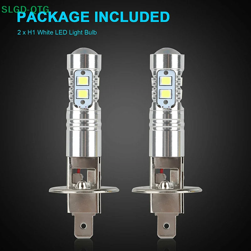 Hot! NEW 1 Pair H1 LED Headlight Bulbs Ice Blue Super Bright Car Headlights Car Light Auto Car Accessories Dropshipping