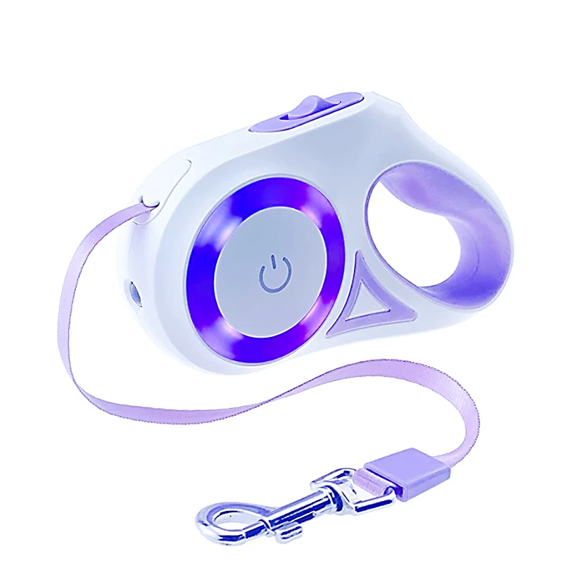 

3/5m Led Light Retractable Leash Pets Dog Leashes Night Safety Automatic Extension Lead Large Medium Dogs Cat Walk Run Leash Pet