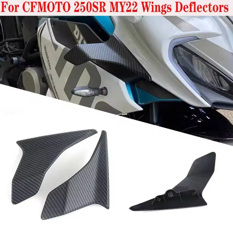 A Pair Motorcycle General Side Downforce Naked Spoilers Fixed Winglet Fairing Wings Deflectors FOR CFMOTO CF250SR 250SR MY22