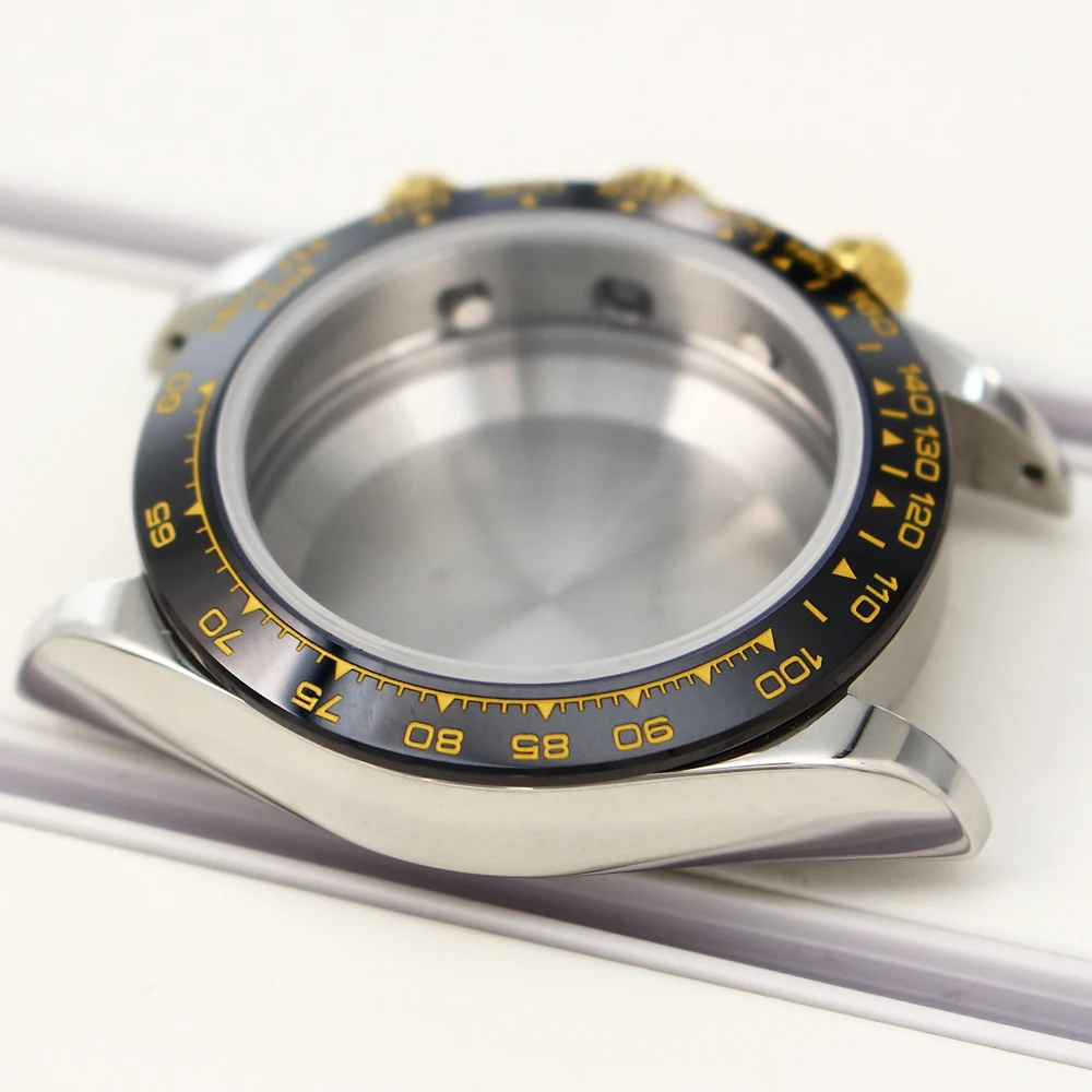 39-mm-Luxus-Uhrengehäuse, Saphirglas, Uhrenzubehör für VK63-Quarzwerke, 29,2-mm-Zifferblatt für Daytona-Reparaturteile – Detail 5