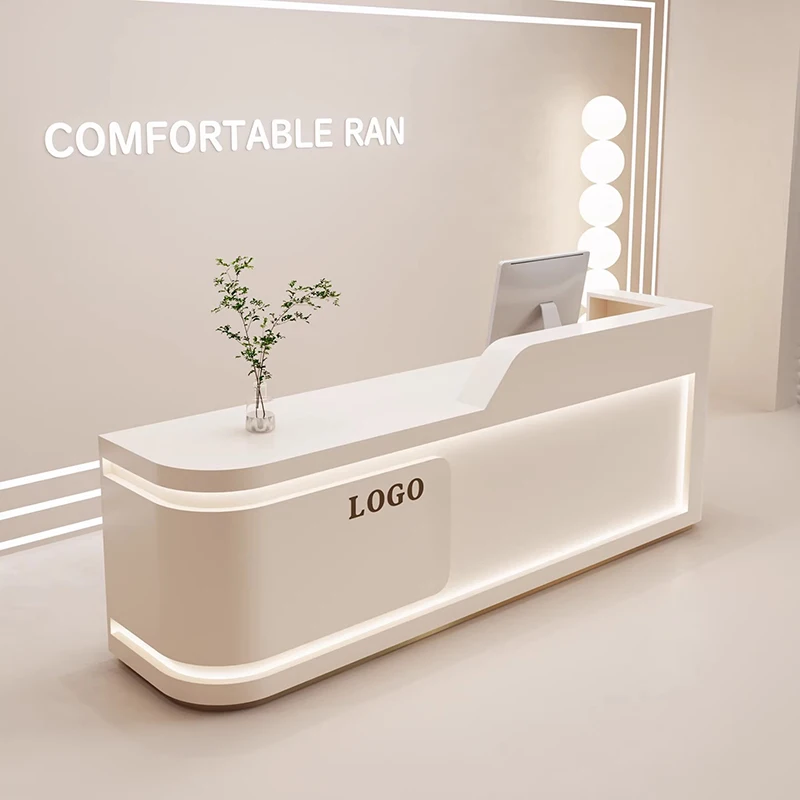 ^Minimalist Modern Reception Desks Unique Hotel Organizers Welcome Reception Desks Luxury Shop Comptoire Accueil Office Furnitur