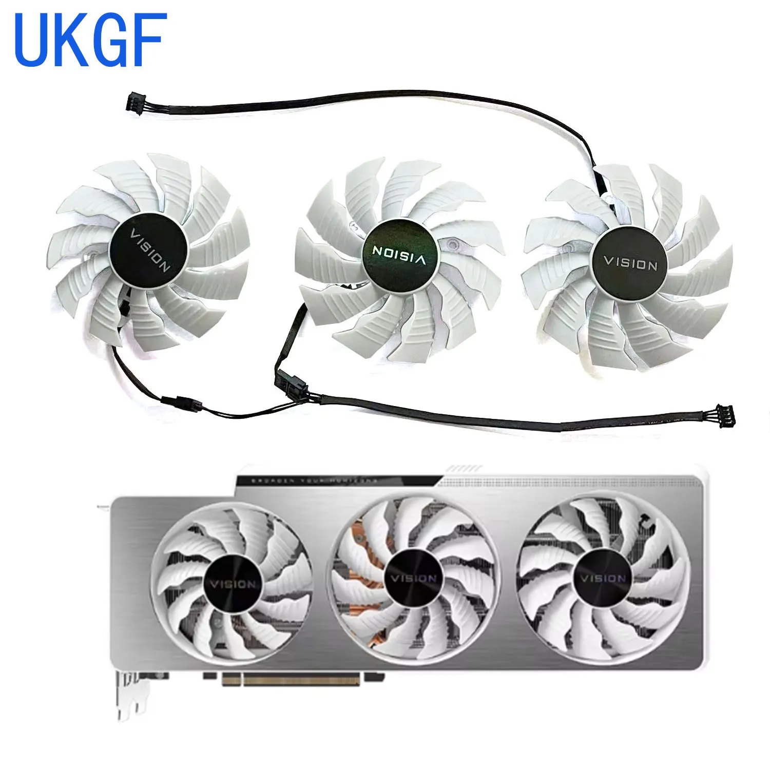 

Brand new 82MM 87MM 4PIN PLA09215S12H RTX 3080 GPU fan for Gigabyte RTX 3070 3080 Ti RTX 3090 Vision OC 3X graphics card