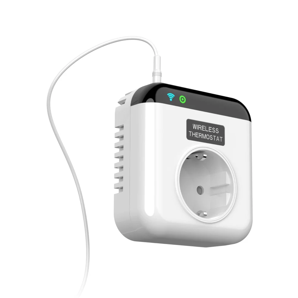 Programmable Smart WiFi Thermostat Socket for Heater with Voice Control Compatible with For Tuya and Smart Home Systems