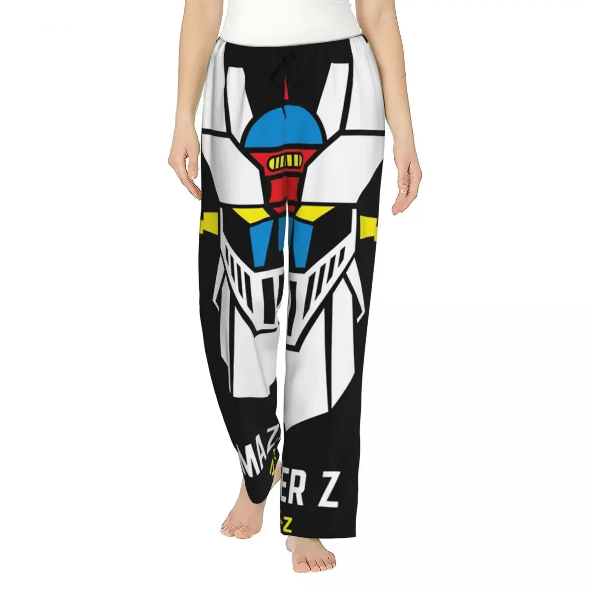 

Женские пижамные брюки Custom Mazinger Z Goldorak Actarus Grendizer Mask с карманами для дома и сна
