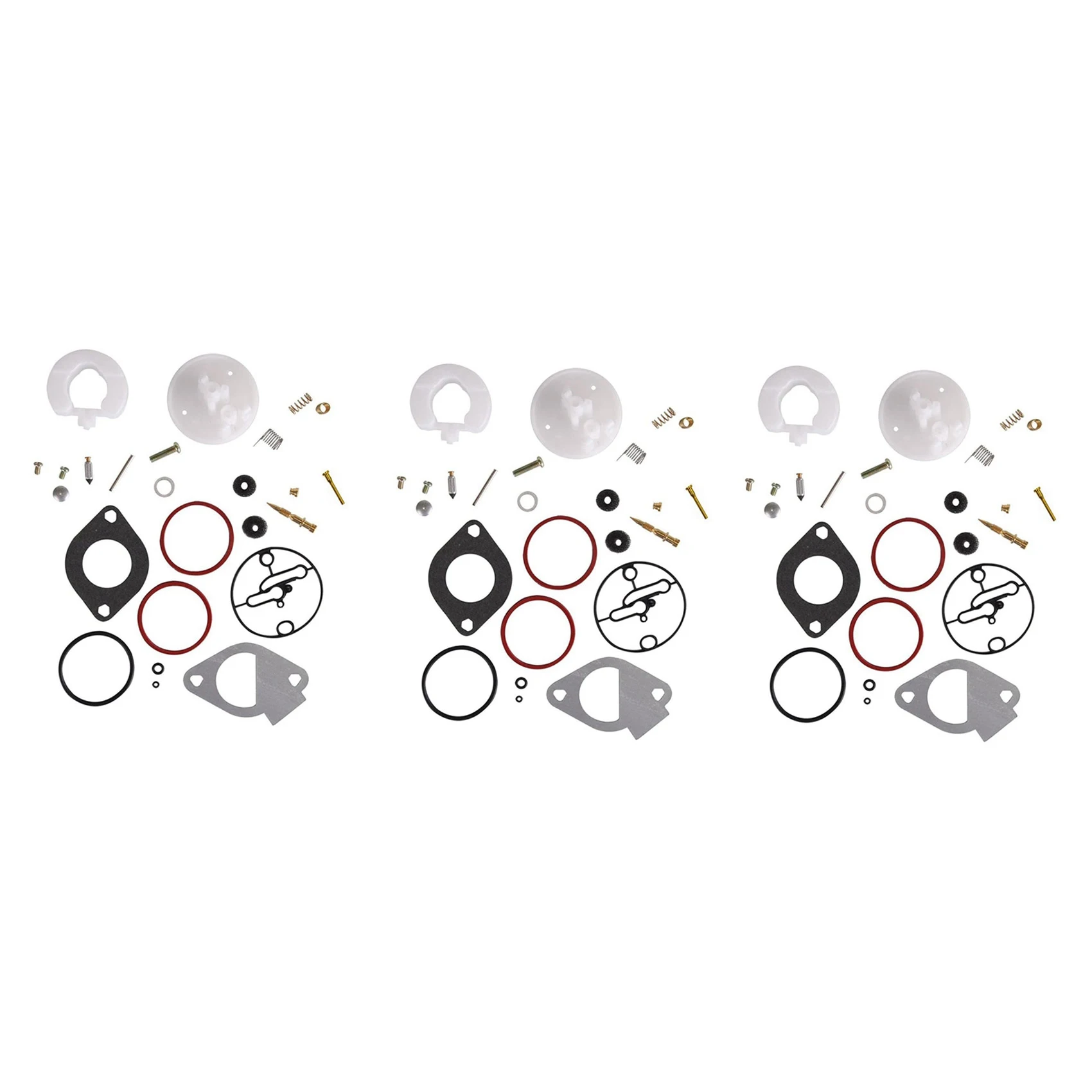 B62B-3X Lawn Mower Carburetor Repair Kit Carb Rebuild Set For Briggs-Stratton 11HP-19HP Master Overhaul For Nikki Carbs