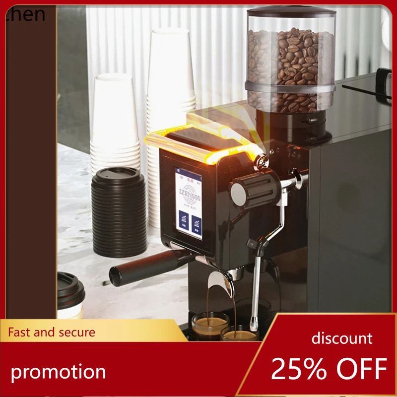 

HXL Coffee Machine Commercial Semi-Automatic Small Milk Tea Coffee Shop Grinding Integrated Machine