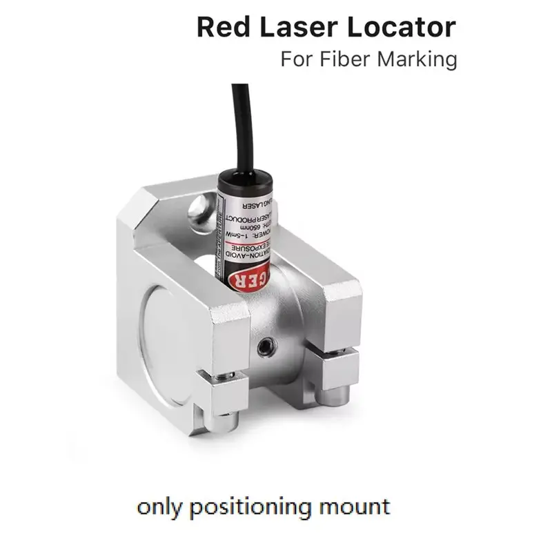 A74K-For Fiber Metal Laser Marking Machine Compatible Red Laser Positioning Fixture(12Mm Diameter) Precision Holder Mount