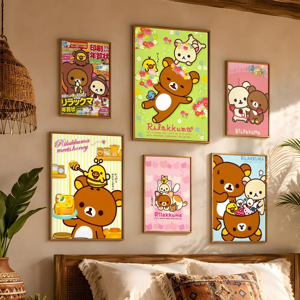 Rilakkuma Unique Wall Pictures Quick Room Makeover Girls Bedroom Decor Poster