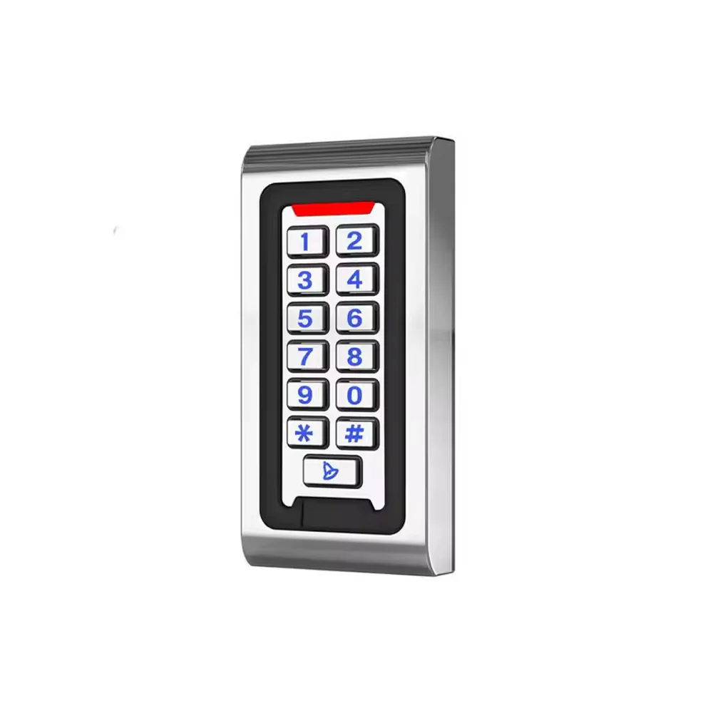 Metal Keypad RFID Access Control Reader: 125KHz Wiegand, LED Backlight – 2000-User Standalone System for Door Locks