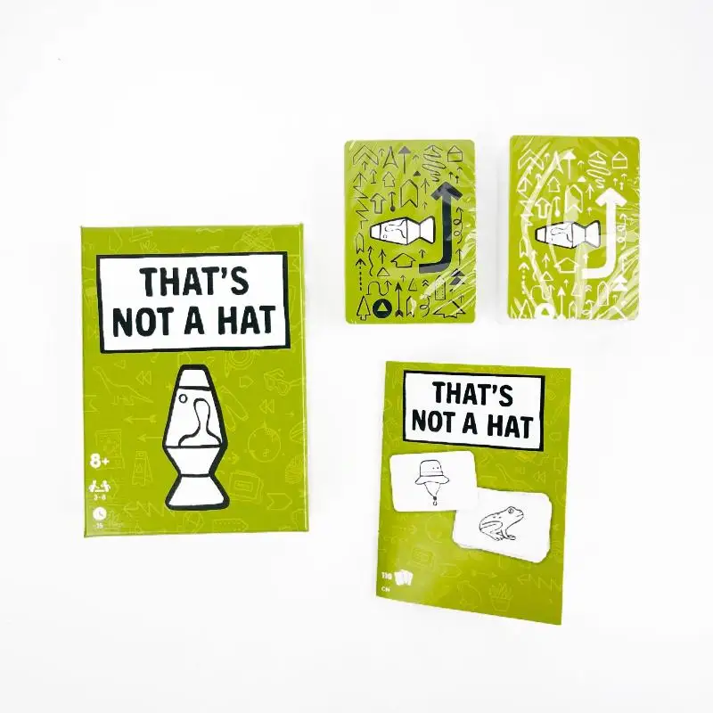 1Set English Tabletop Game For 3-8 Players That's Not A Hat Happy Party Game Kit Top Board Game With Basic Extended Card Game