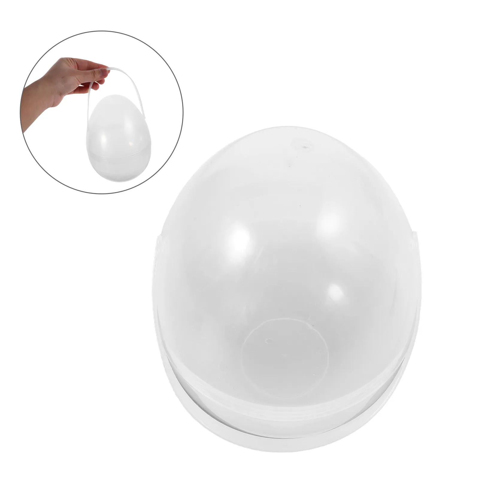 

Портативный прозрачный органайзер для пасхальных яиц: открывающийся контейнер-шар для хранения, декоративный держатель для яиц