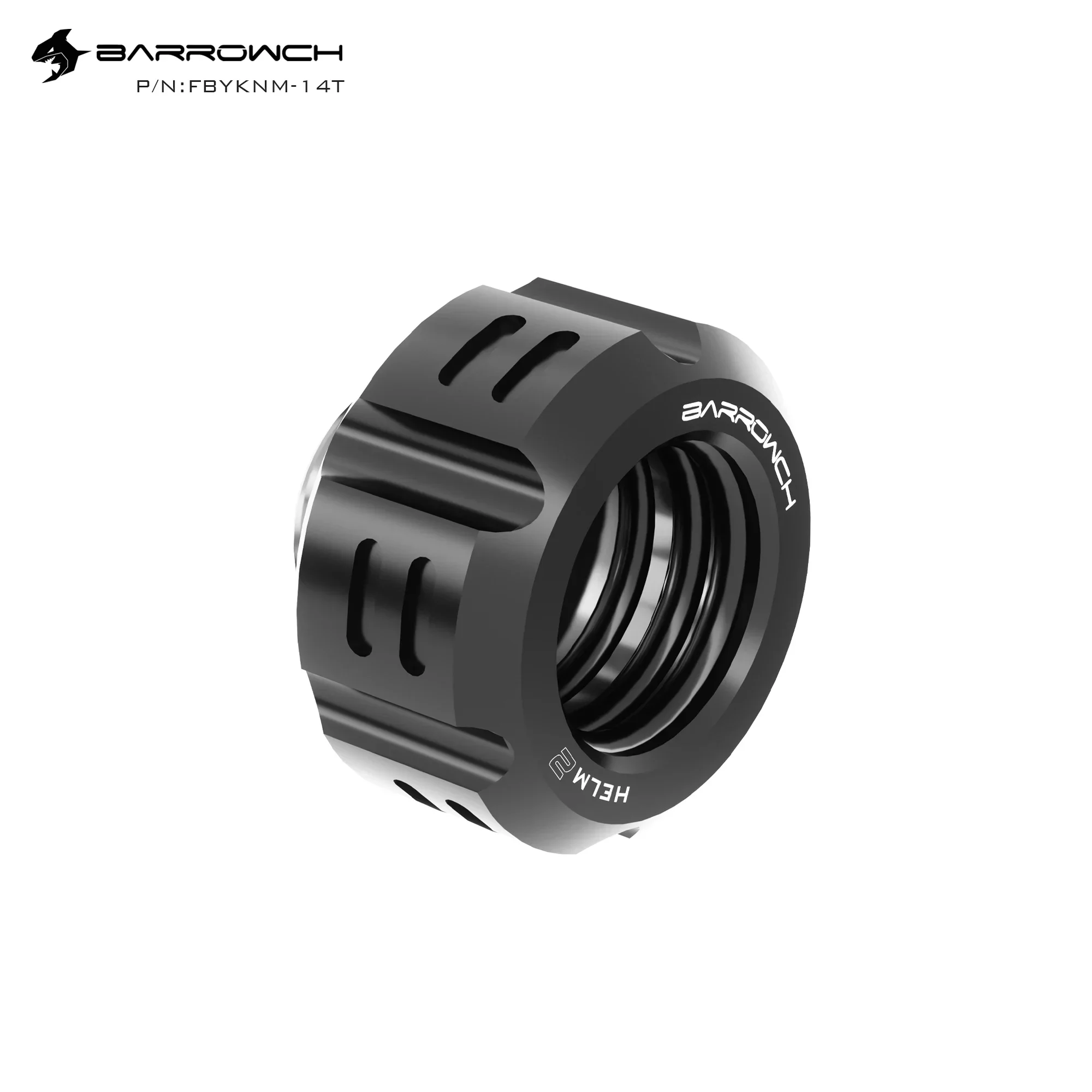 Barrowch Hard Fitting,Helm 2 Series for OD 14mm,Adapter for Water Cooling System,1 Set/6pcs,FBYKNM-14T