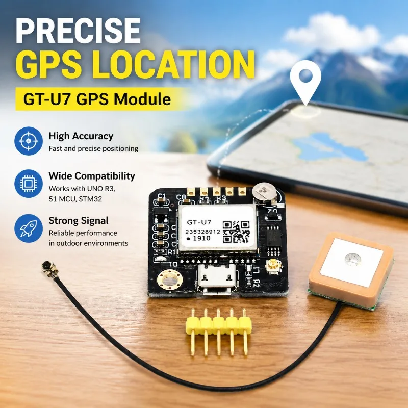 GPS Module GT-U7 NEO-6M Navigation Satellite Positioning Compatible with UNO R3 51 MCU STM32