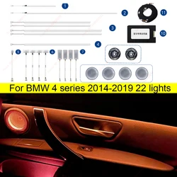 Ambient Light Decorative Atmosphere For Bmw 3 series F30 f31 3GT 4 Series 2014-2020 F32 F33 F34 F36 Through Central LED Strips