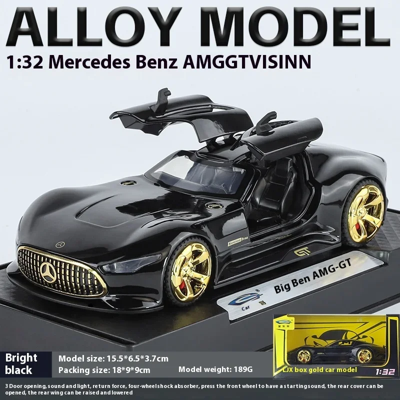 1:32 Mercedes Benz AMG Vision GT supercoche de aleación Diecast colección de modelos de coches Hobby Boutique regalos decorativos para regalo de amigo