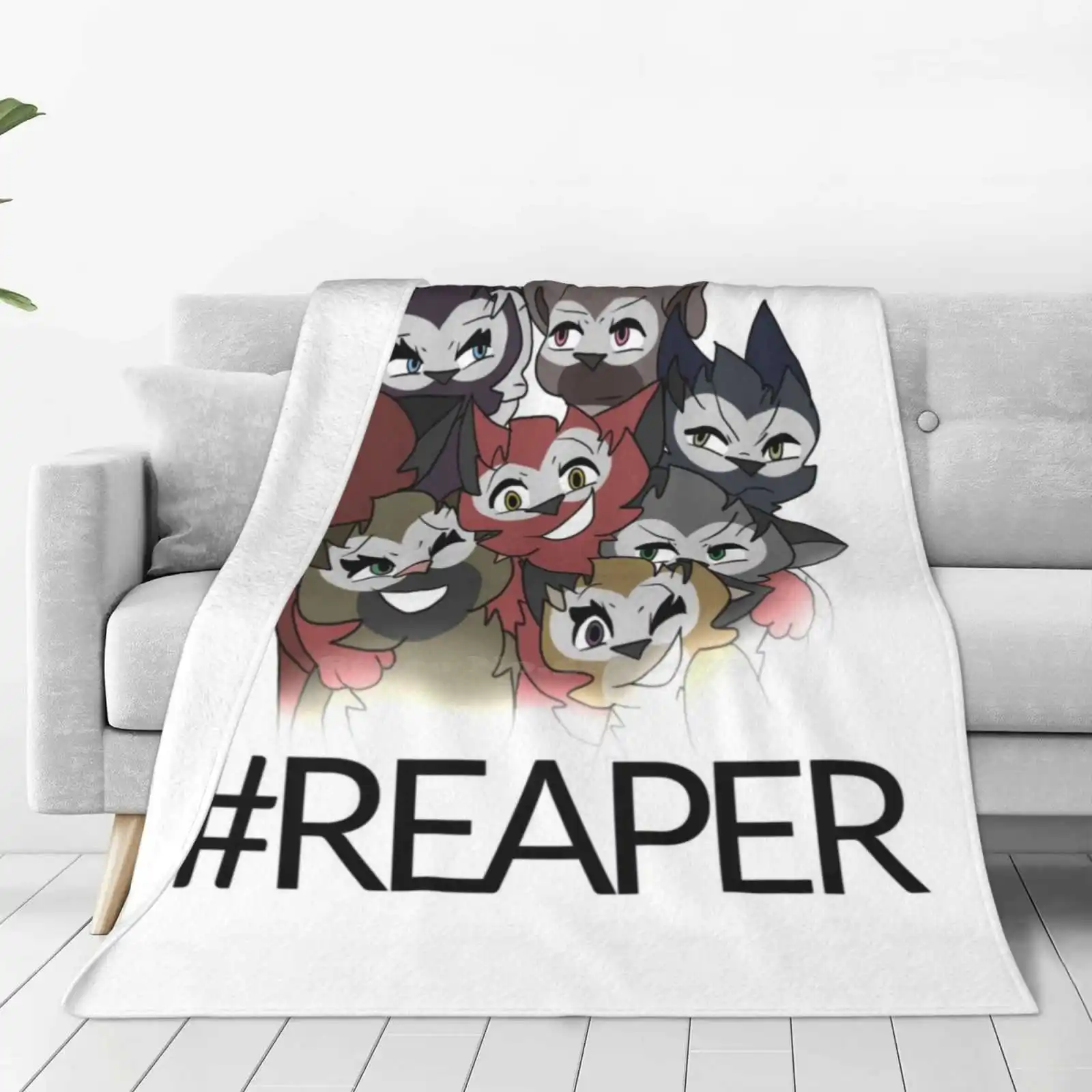 #Reapers Hot Sale Printing High Qiality Warm Flannel Blanket Petpyves Animated Series Youtube Origins Twelve 12