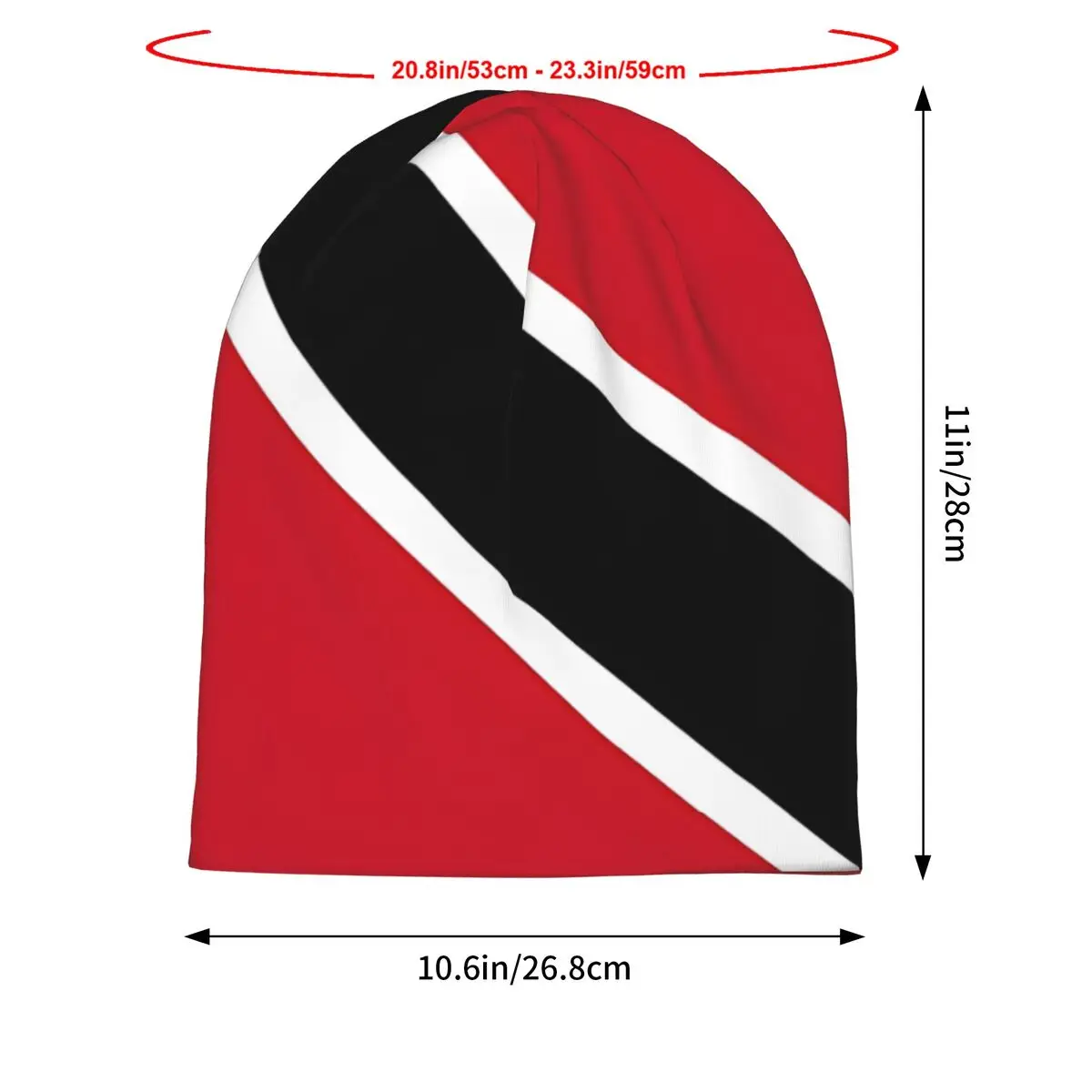 Trinidad And Tobago National Flag Stickers Aesthetic Warm Hip-hop Street Punk Gothic Hats Streetwear