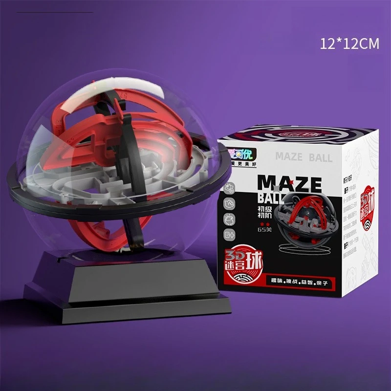 Rotating Ball Bearing 3D Maze Learning Education Stress Relief Cube Office Desk Stress Reducing Toys For Children Anti Anxiety