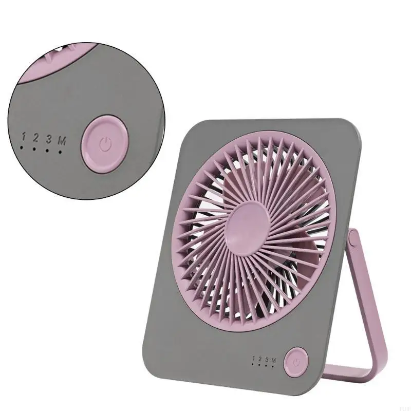 J1HF Powerful Fan Convenient Desk Cooling Fan USB Fan Small Cooling Fan Air Cooleres ABS Texture Suitable for Hot Weather