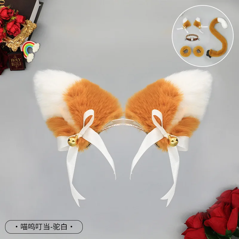 Pinzas para el pelo con orejas de gato y zorro para niña, accesorios, disfraces de Anime, horquilla de piel sintética, diademas para fiesta y Halloween