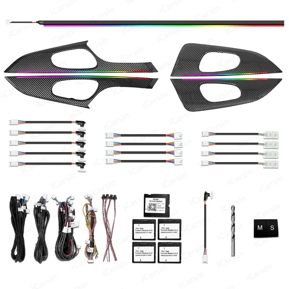 

Upgrade 256 Colors Led Car Interior Ambient Lighting for Nissan X-trail/Rogue 2013-2021 T32 Trim Decoration Accessories