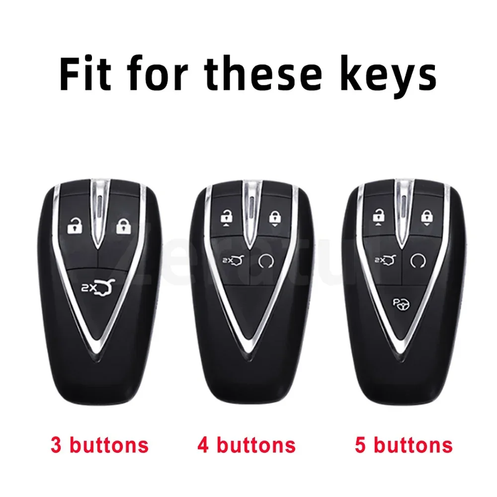 Transparent Black TPU Keyless Auto Shell Bag For Changan CS35PLUS CS55PLUS CS75 PLUS Eado UNI-T UNI K Car Remote Key Case Cover