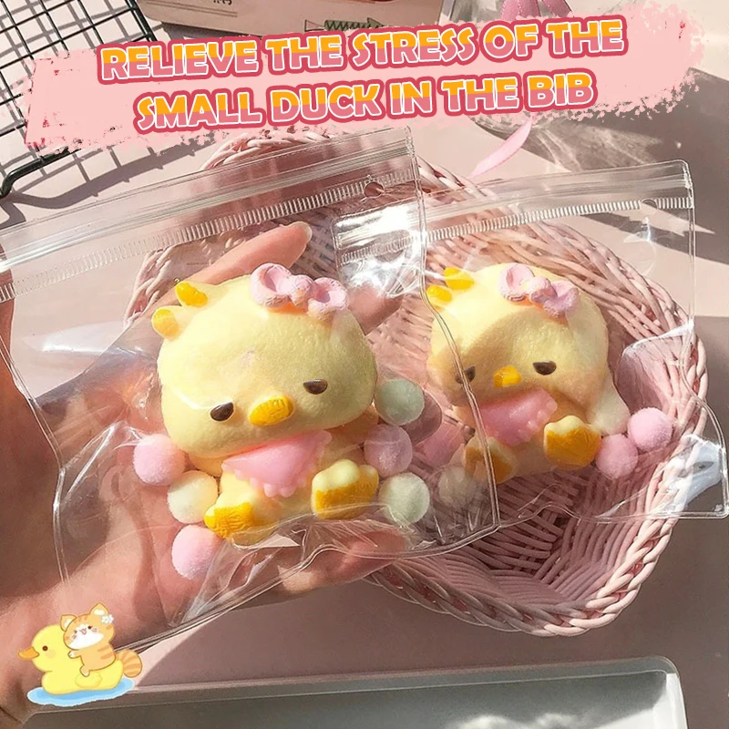 لطيف الكرتون المئزر بطة الضغط لعبة الضغط بطة صفراء سوبر لينة موتشي ضغط لعبة الإبداعية انتعاش تململ هدية