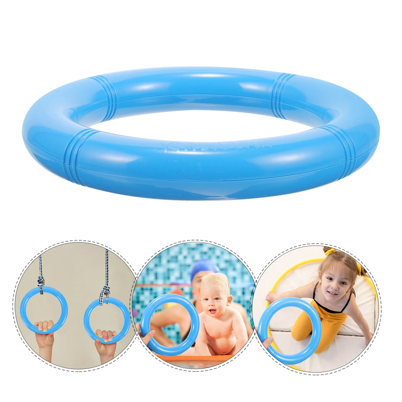 

2 Pcs Children's Gymnastics Ring Equipment Indoor Rings Workout Sports Portable Hanging Plastic Pull up Pull-up