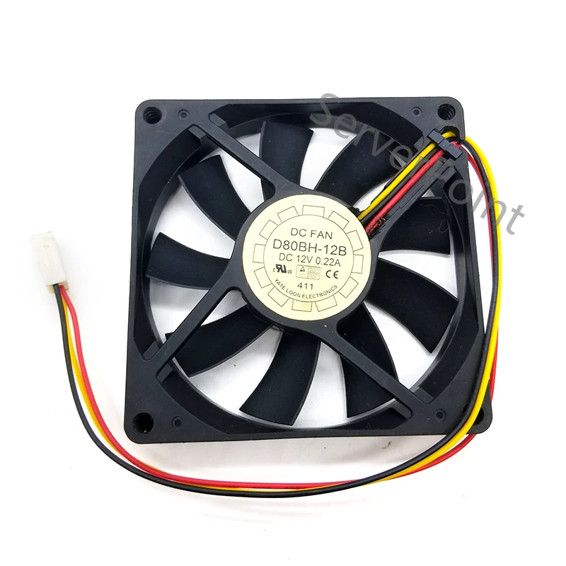 

Fully Tested For Yate Loon D80BH-12B DC 12V 0.22A 8015 cooling fan