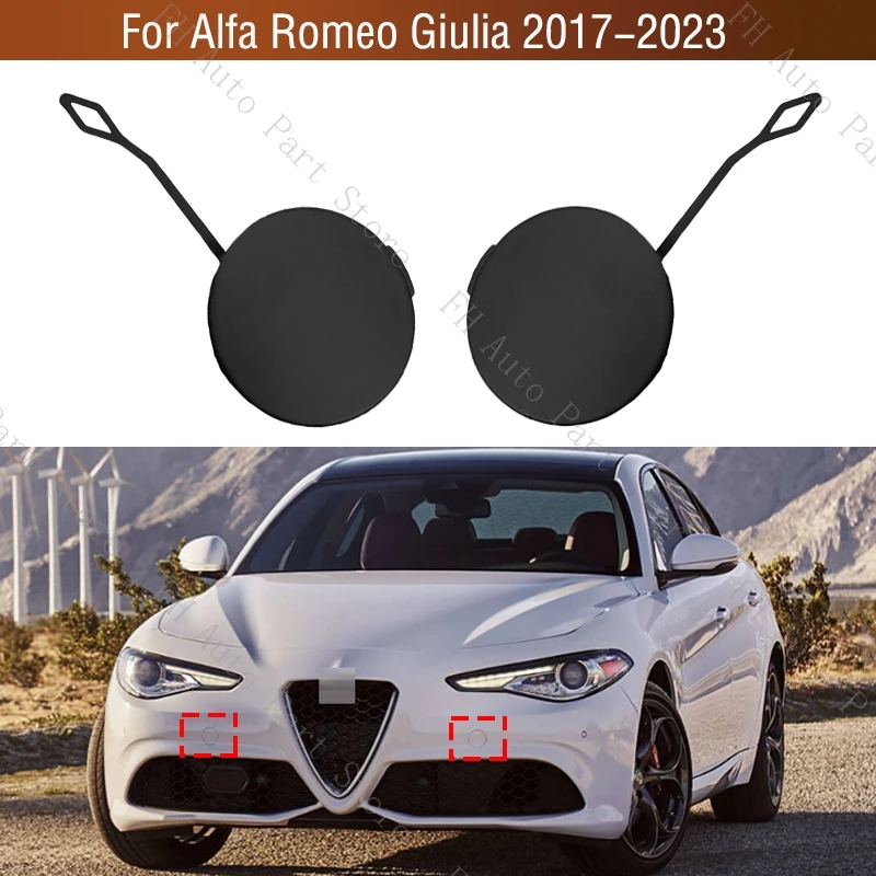 

156107968 156107976 Крышка фаркопа переднего бампера Крышка с проушиной прицепа для Alfa Romeo Giulia 2017 2018 2019 2020 2021-2023