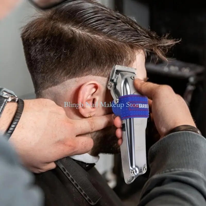 28TA 5Pcs Barber Clipper Grip Non Slip Bands Electric Hair Cutter Holder Sleeve Cover view 3