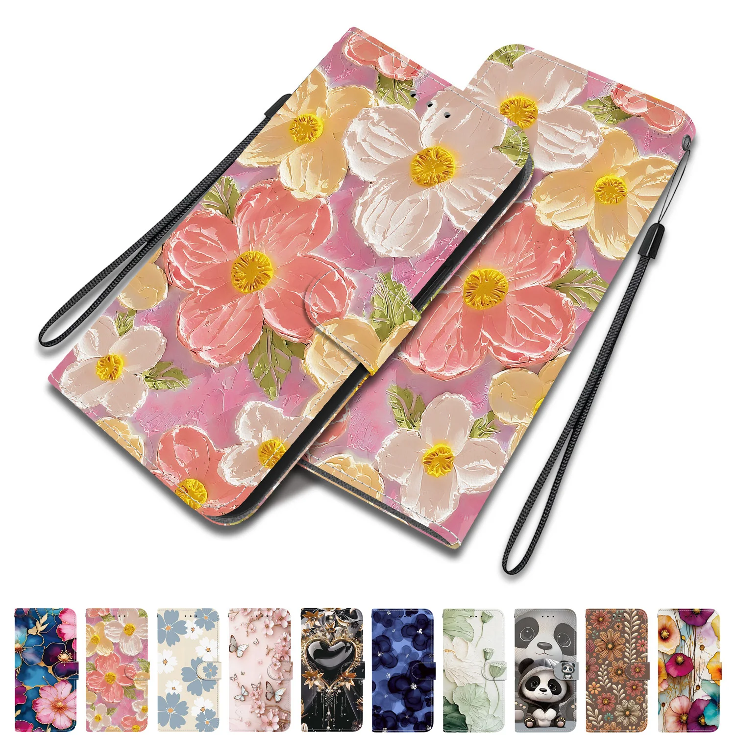 Wallet Phone Case for Samsung Galaxy S26 S25 S24 Ultra S23 S22 S21 FE Plus Edge Leather Flip Cover with Card Slots