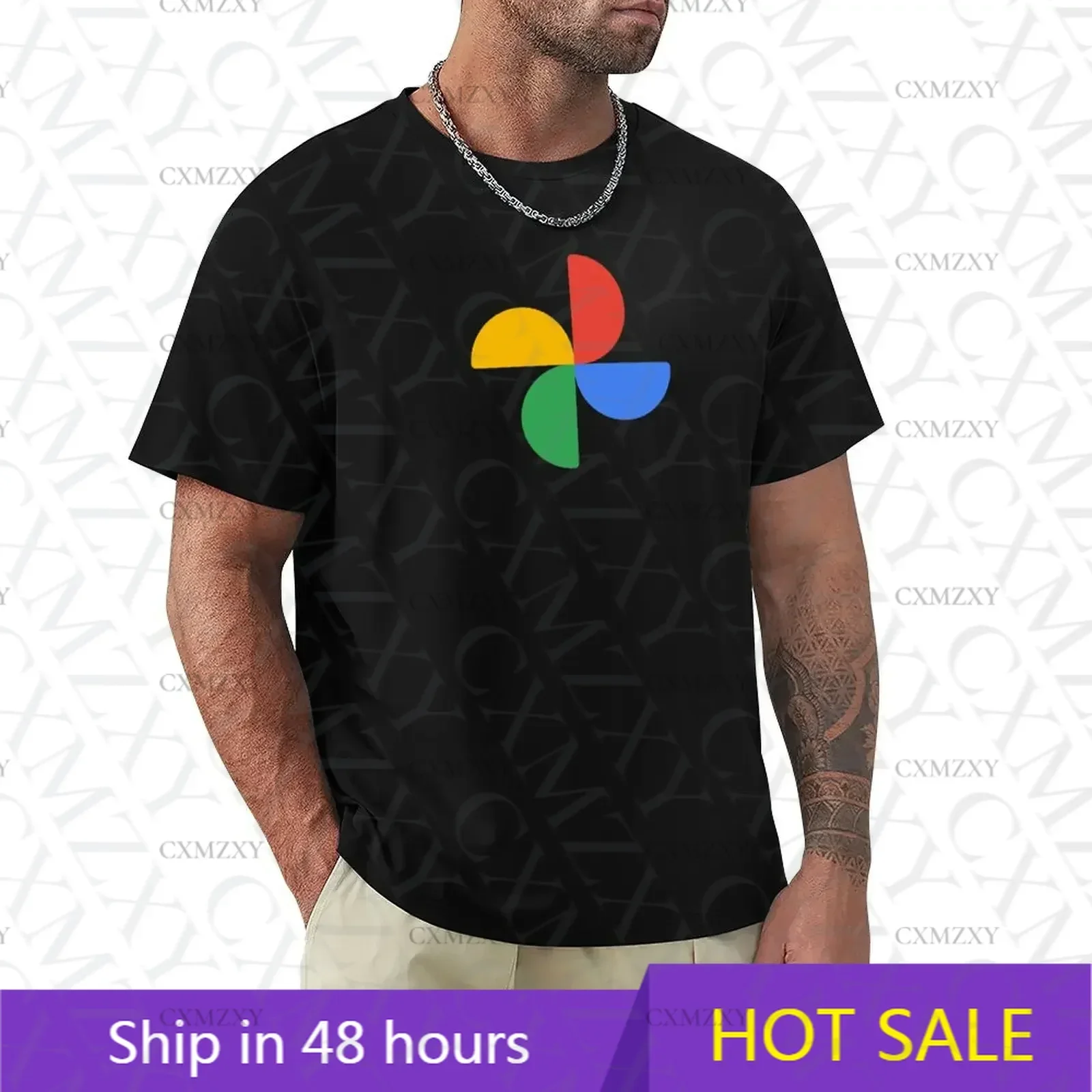 

Google Photos Sticker (New Logo 2020) T-Shirt shirts graphic tee essential t shirt summer top mens funny t shirts