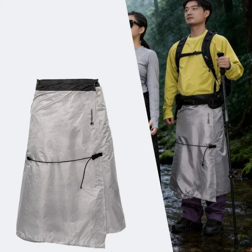 Camping Lightweight Multifunctional Raincoat Cycling Foldable Rain Cape Outdoor Mountaineering Waterproof Split Type Rain Skirt