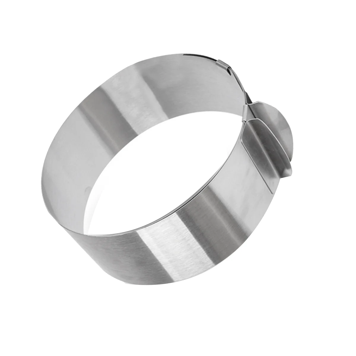 Stainless Steel Round Cake Mold 16-30Cm Telescopic Mousse Ring Adjustable Stretch Heightened Baking Cake Ring 15Cm High