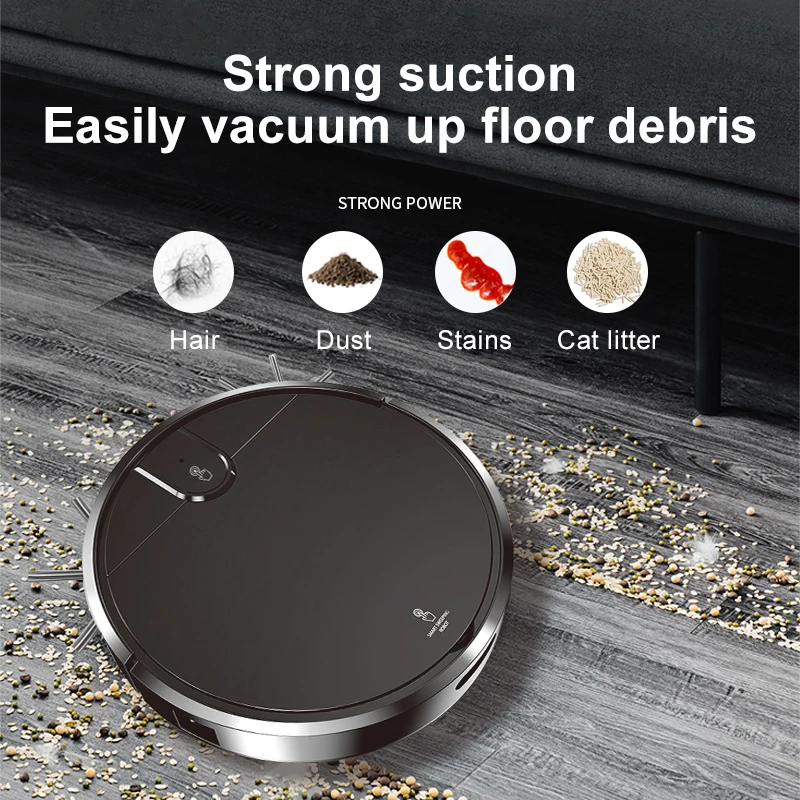 2024 New 3 In 1 Automatic Rechargeable Sweeping and Vacuuming Cleaner Smart Remote Control Sweeping Robot For Home Office Use