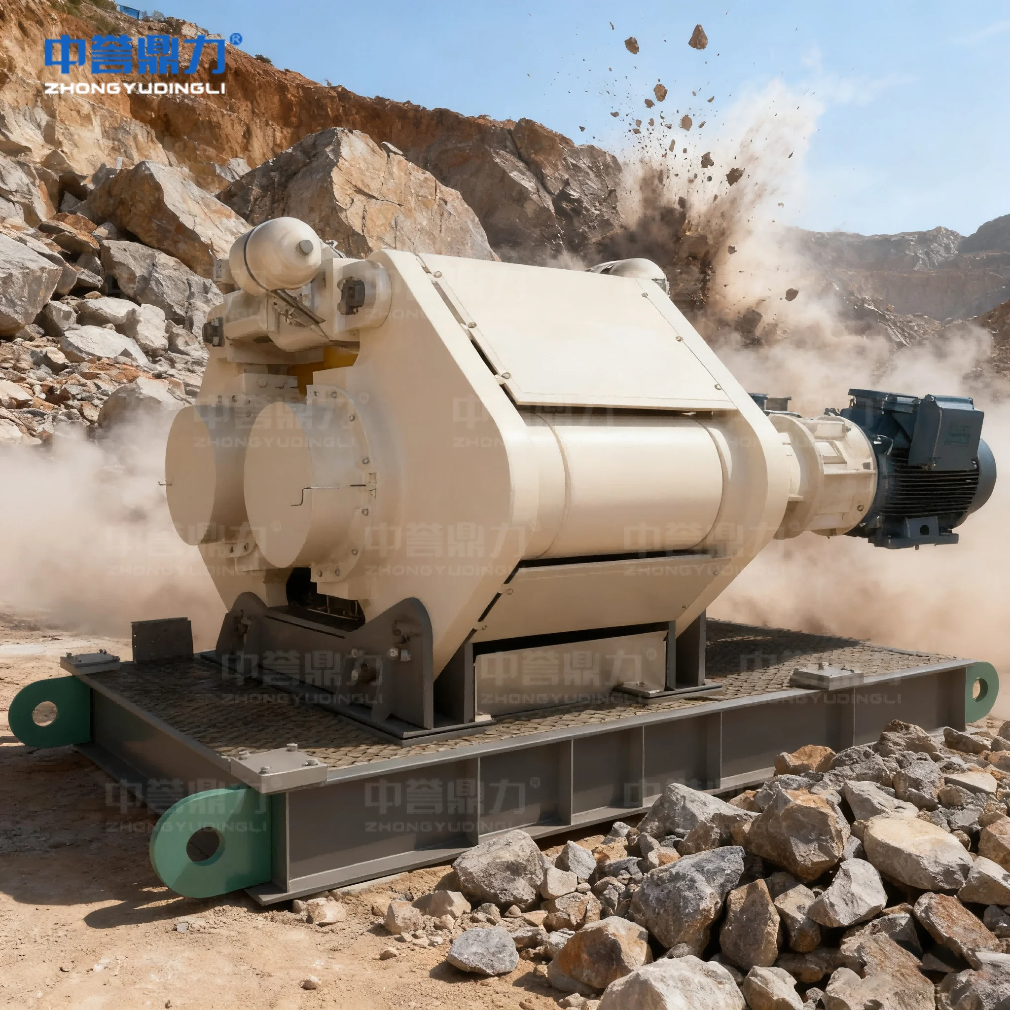 Modular High Pressure Roller Crusher For Mining Aggregate Production