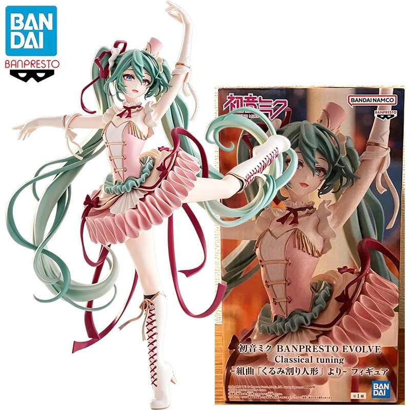 Dostępne w magazynie: BANPRESTO EVOLVE (BPEV) Hatsune Miku – figurka z serii „Kłuszacz Orzechów”, wykonana z PVC, kolekcjonerska figurka anime.