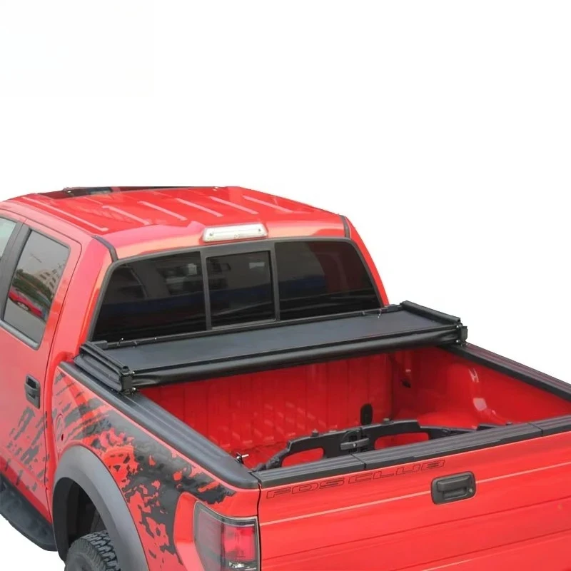 4x4 Offroad Hard Tri-Fold Tonneau Cover for Titan Double Cab 6.5' Bed 2016-2019 view 5