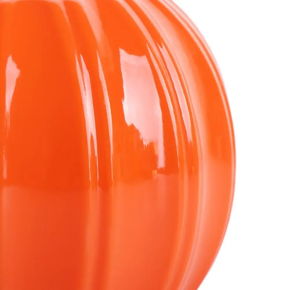 Pumpkin Vase Plastic Orange Flower Arrangement Vase Sundries Organizer Living Room Tabletop Ornaments Home Garden Decoration