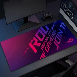 Asus Rog Mause Pad Anime Mouse Mats Gaming Computer Desk Mat Mouse Carpet Pc Accessories Gamer Mouse Pad Speed Rubber Mat