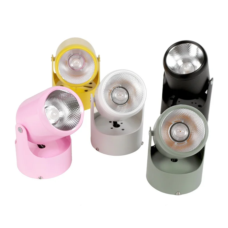 7W12W15W Led Spotlights Clothing Store Commercial Living Room Background Wall Scandinavian Macaron Downlight Ceiling Spotlights