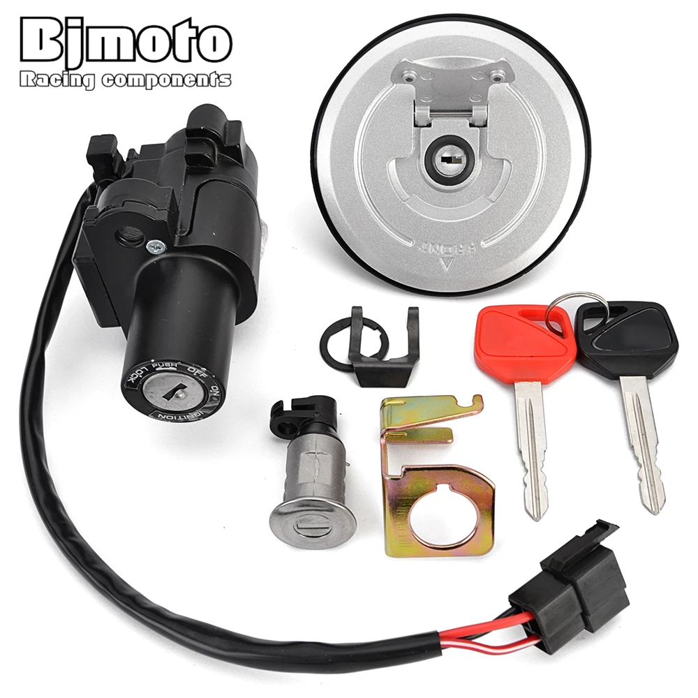 Ignition Switch Fuel Gas Cap Seat Lock Key Kit For Honda CB250F CB250F CB300F CBR250R ABS TRICOLOR REPSOL EDITION