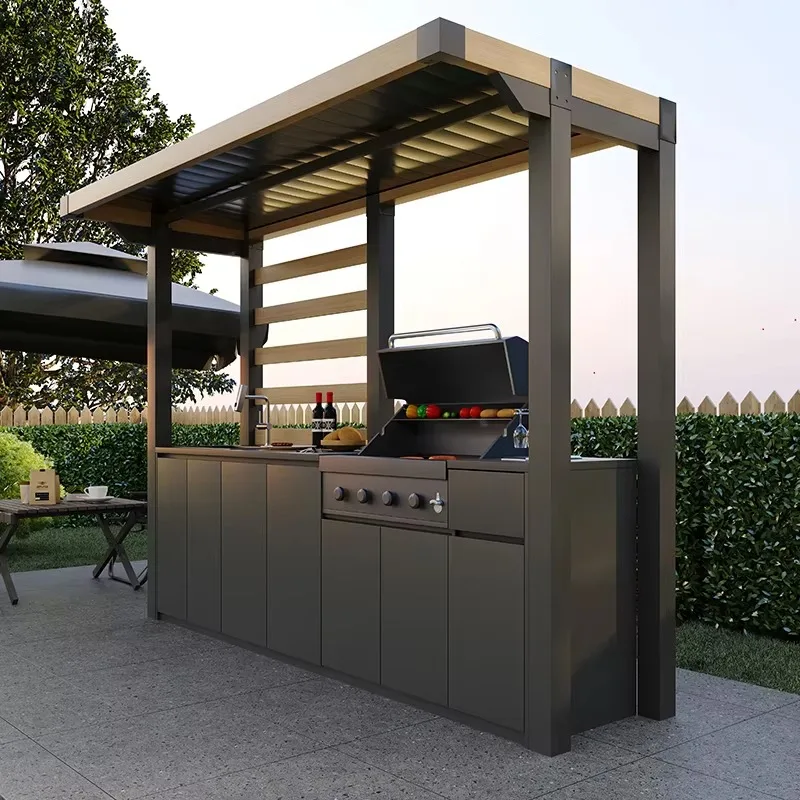 Captivating Aluminum Outdoor Kitchens with BBQ Grills & Pizza Ovens-Durable Eco-Friendly Make Statement Our Eye-Catching Design