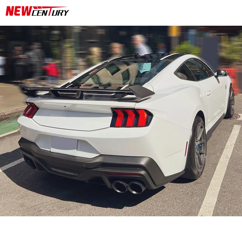 

High-quality Carbon Brazing Material ABS Style Fixed air Rear Wing Tail for 2024 Ford Mustang