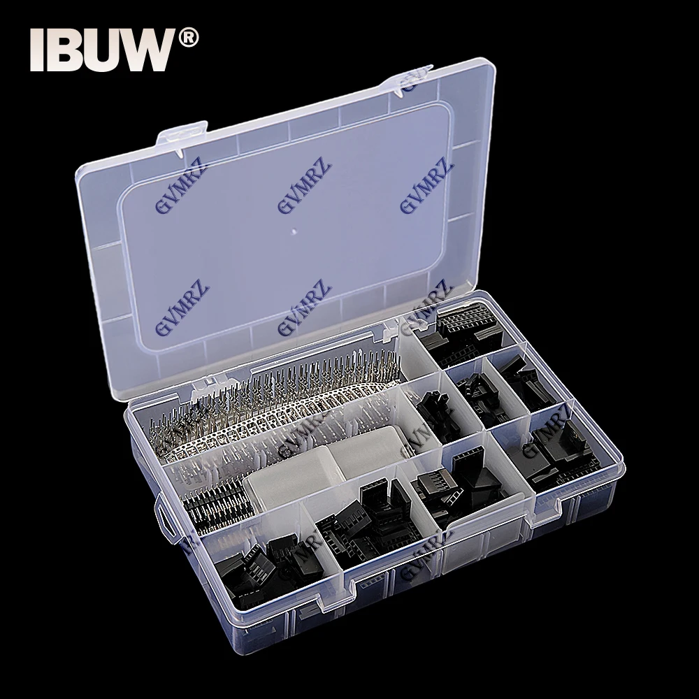 

1450PCS 1P~10P DuPont Shell Kit 2.54mm with Pin Header DuPont Male Female Connector Shell Kit single row needles 40Pin