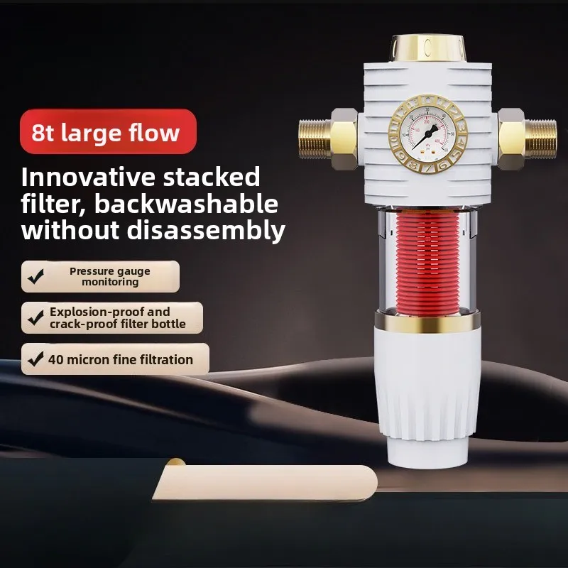 Laminated Backwash Pre-filter Household Water Purifier Accessory Pipeline Front Water Filter Element Purifier Accessories